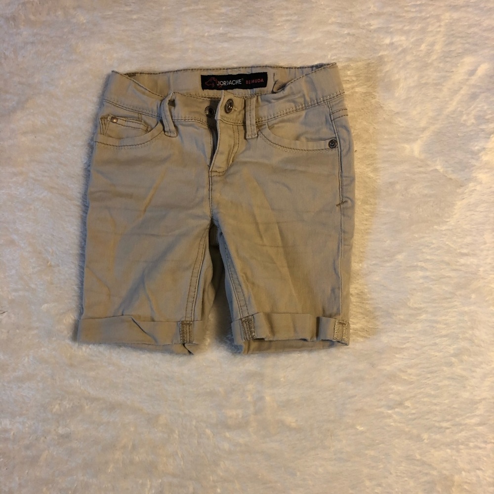 Tan Jean Bermuda Shorts